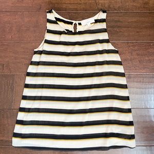 Ann Taylor Loft Sleeveless Stripe Top Tank Blouse